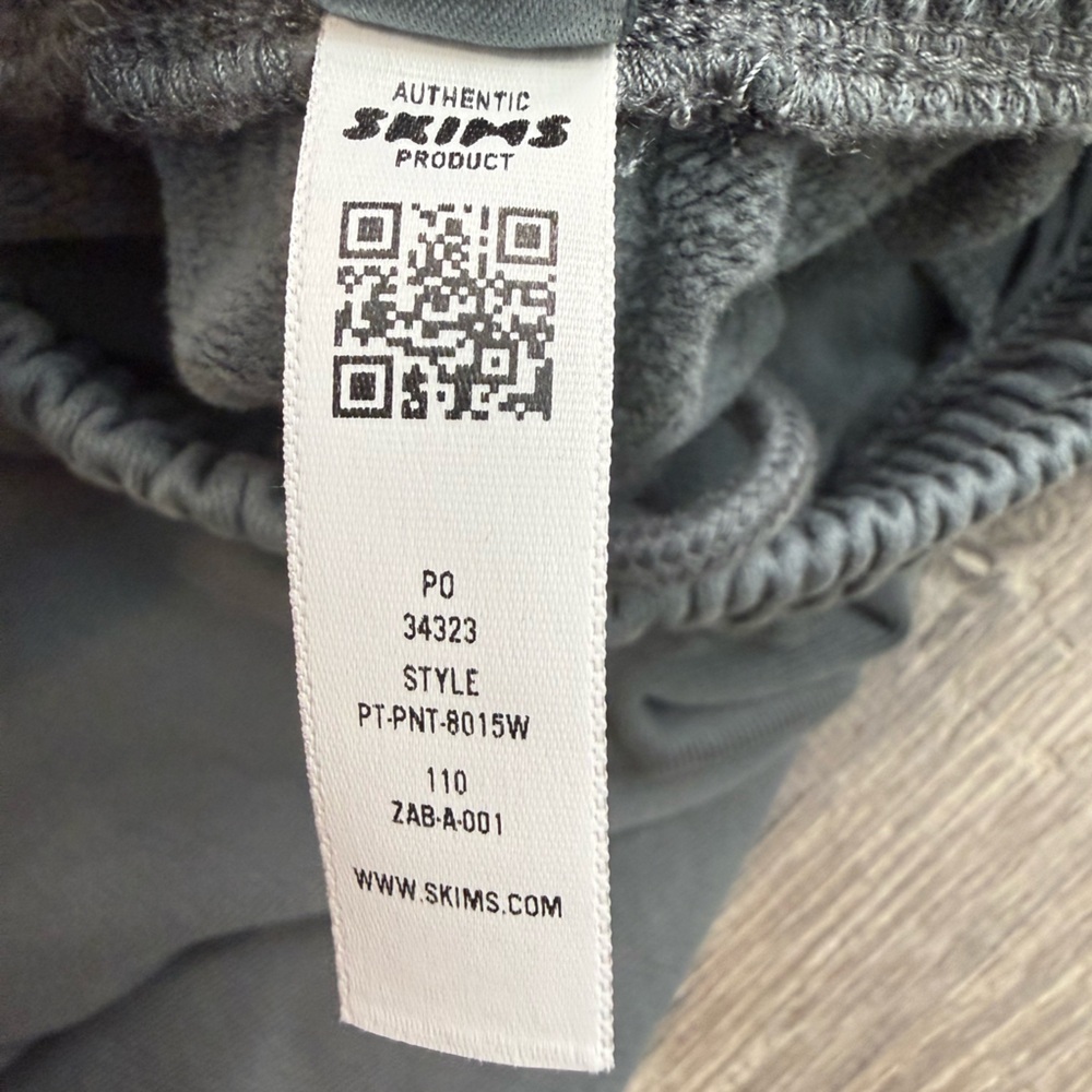 Skims Boyfriend Fleece Baggy Sweatpants Zircon Size XS Oversized - Picture 10 of 14